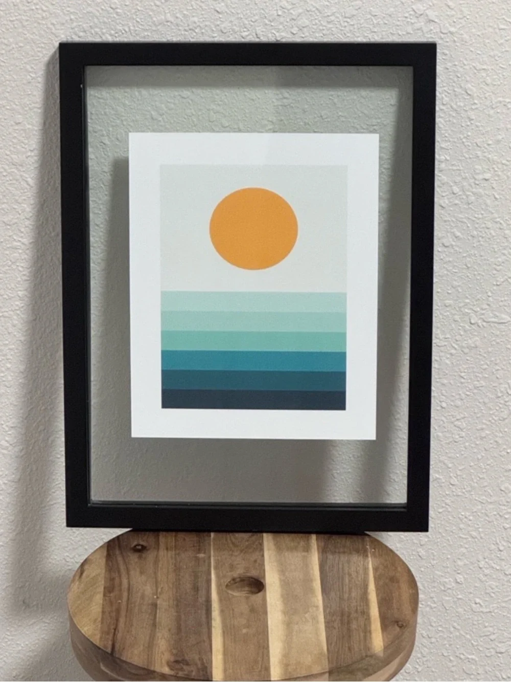 MCM Custom Sunset Giclee Print 8x10 & Project 62 Black 11x14 Wood Floating Frame